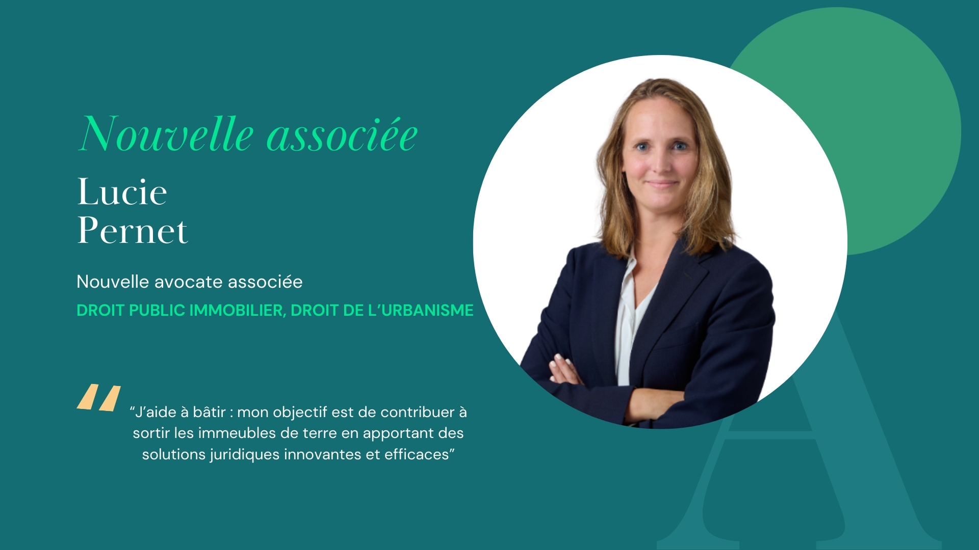 Lucie Pernet, nouvelle associée chez Adaltys
